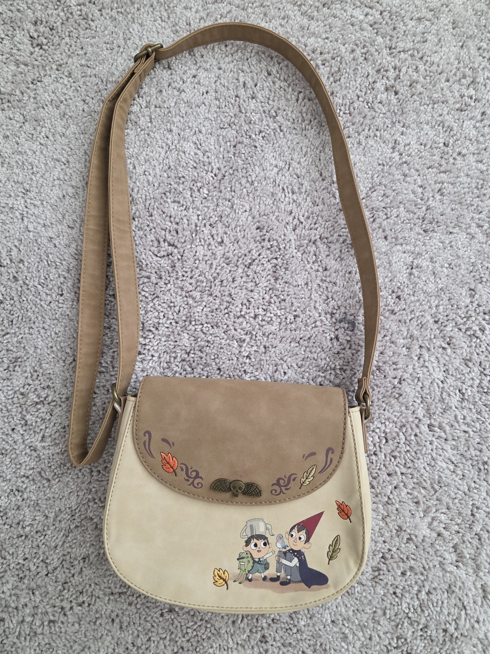 Over The Garden Wall Crossbody Bag with Character Print